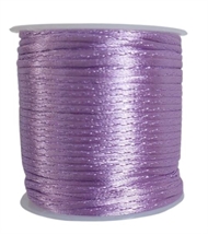 50 m. lyslilla satin tråd - 2 mm.